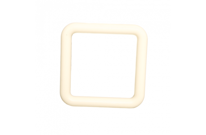 Firkantet Bideringe R� Hvid