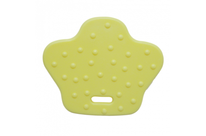 1stk Fodformede Bideringe med Knopper Pastel Gul