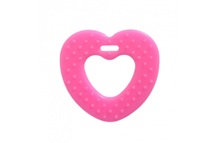 Hjerter Bideringe med Knopper Neon Pink