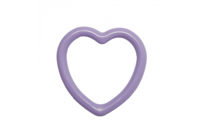 Hjerteformet Bideringe Lavendel