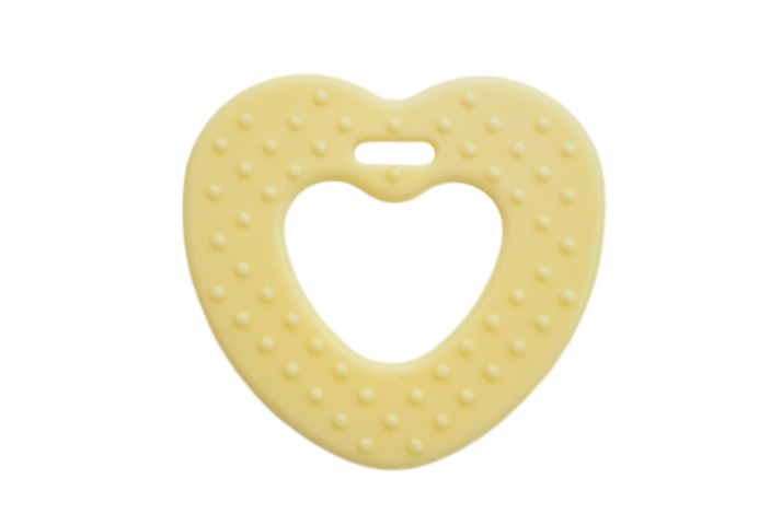 Hjerter Bideringe med Knopper Vanilje Gul