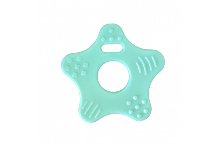 Stjerneformet  Bideringe med Knopper Lys Turkis