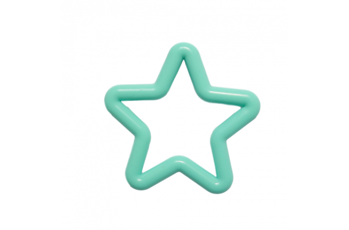 Stjerneformet Bideringe Lys Turkis