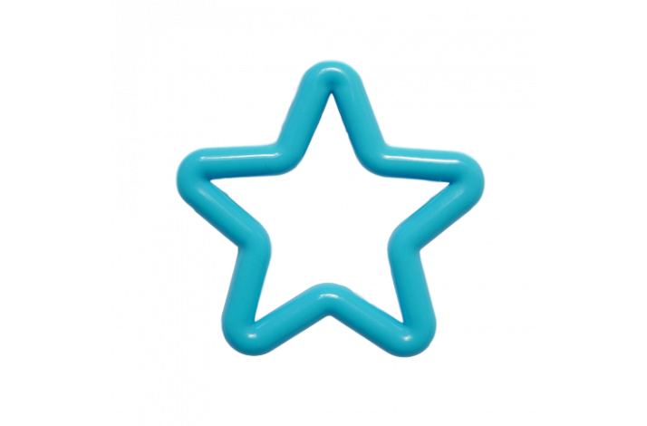 Stjerneformet Bideringe Turkis Bl