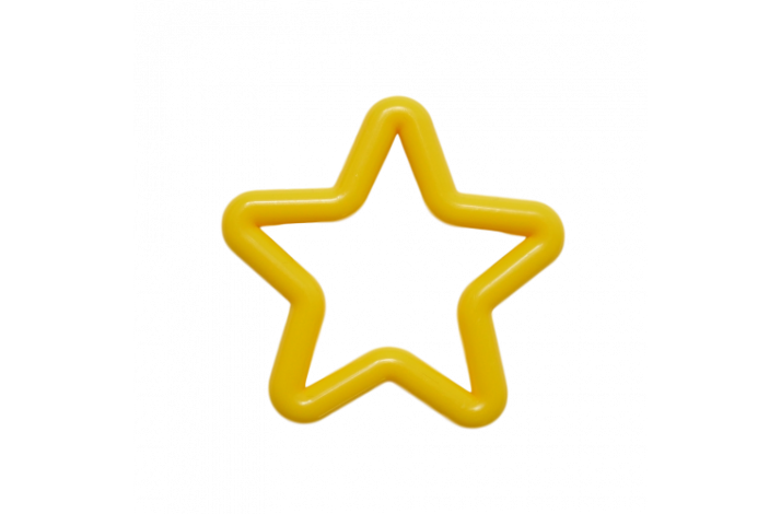 Stjerneformet Bideringe Gul