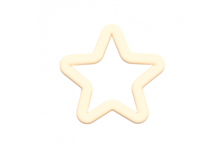 Stjerneformet Bideringe R Hvid