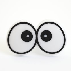 St med 5 stk Sjove Sikkerhedsjne 29 x 17 mm