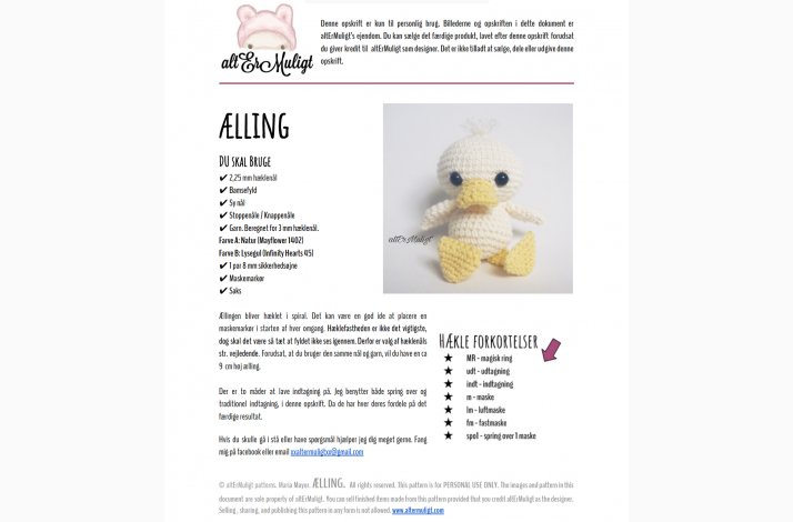 Opskrift lling