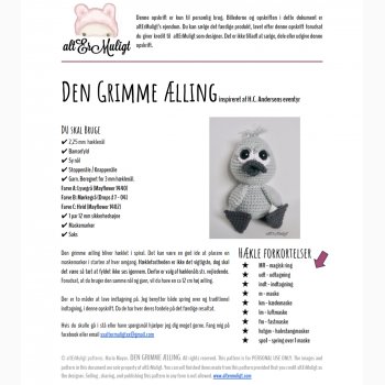 Opskrift Den Grimme lling inspireret af H. C. Andersen