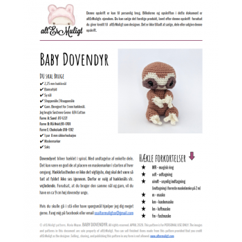 Opskrift Baby Dovendyr