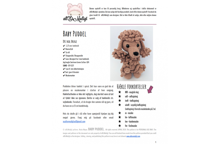 Opskrift Baby Puddel