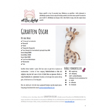 Opskrift Giraffen Oscar