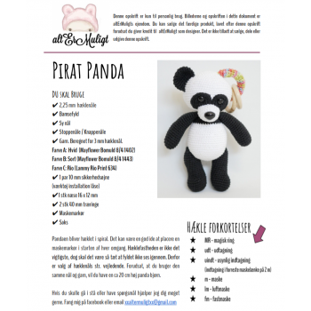 Opskrift Pirat Panda