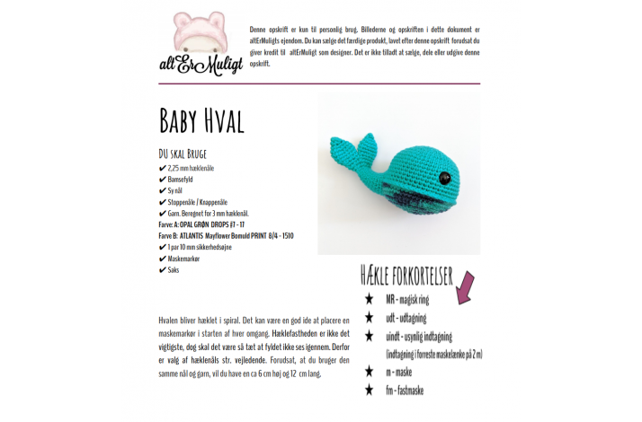 Opskrift Baby Hval