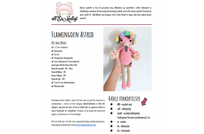 Opskrift Flamingoen Astrid