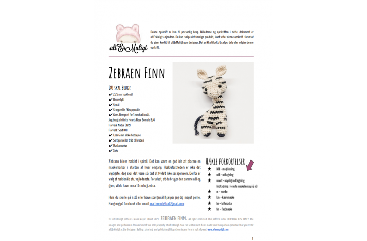 Opskrift Zebraen Finn