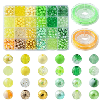 Gul-Grn Blandet Farver Gr-Det-Selv 600 stk-st