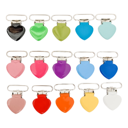 Hjerte Metal Clips