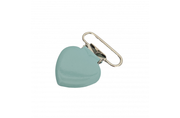 Hjerte Metal Clips Mint