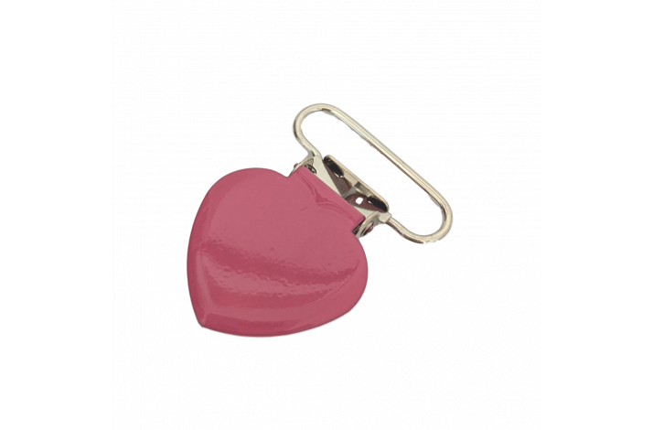 Hjerte Metal Clips Pink