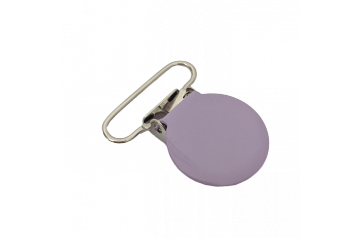 Rund Metal Clips Lyselilla
