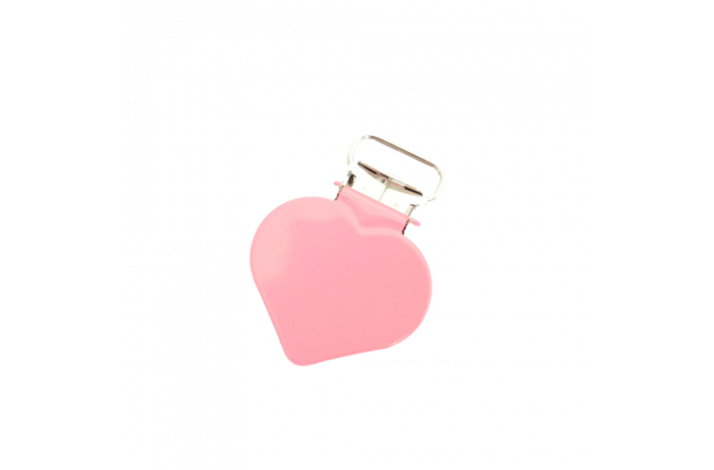 Seleclips med Figurer Pink Hjerte