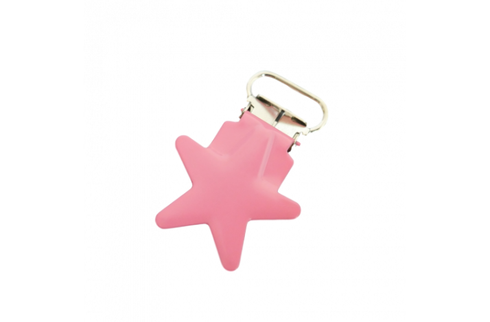 Seleclips med Figurer Pink Stjerne