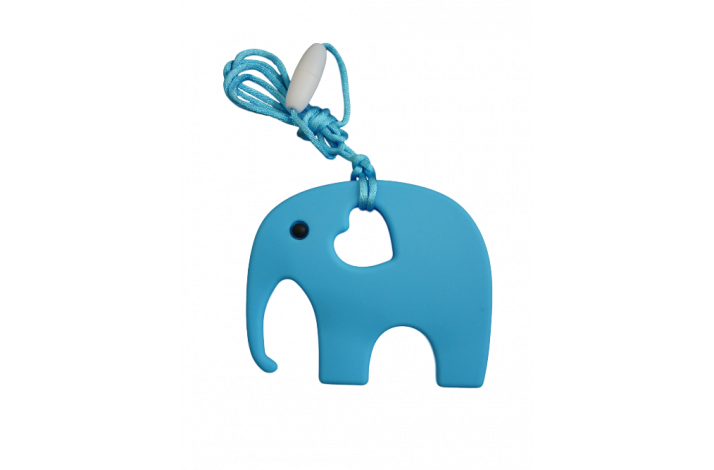 Elefant Silikone Bidering 0418 Himmelbl