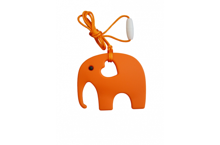 Elefant Silikone Bidering 0910 Orange