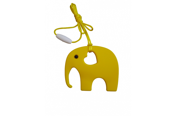 Elefant Silikone Bidering 0918 Gul