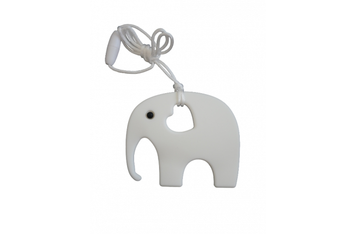 Elefant Silikone Bidering 1110 Hvid