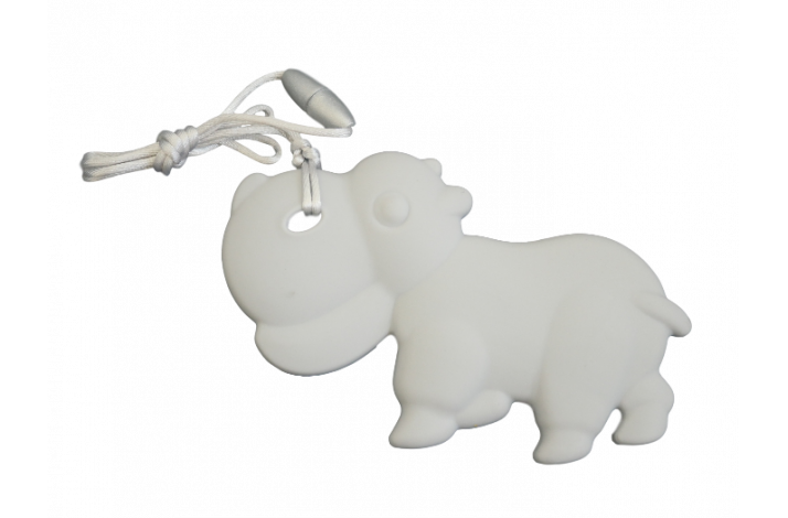 Flodhest Silikone Bidering 0014 Lysegr