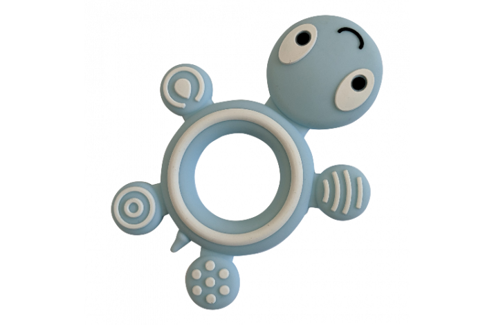 Skildpadde Silikone Bidering 0430 Baby Lysebl