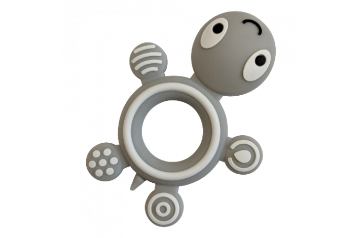 Skildpadde Silikone Bidering 0014 Lysegr