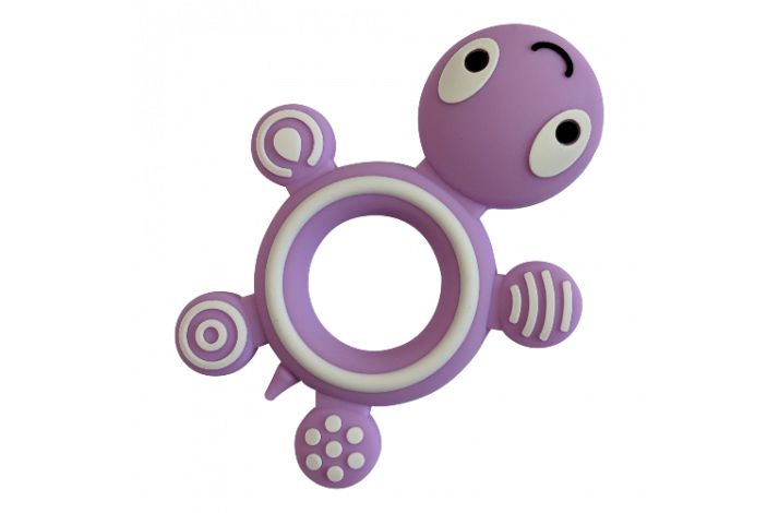 Skildpadde Silikone Bidering 0524 Lyselilla