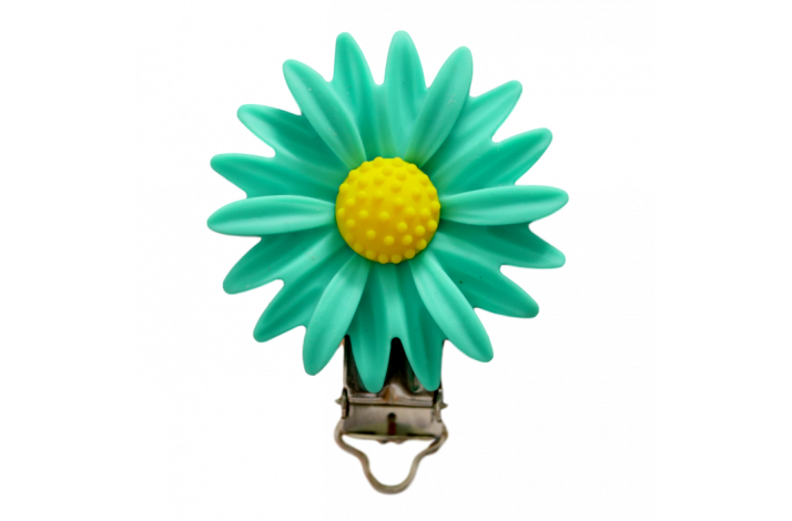 Blomster Silicone Clips 0318 Turkis