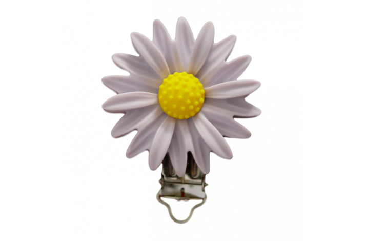 Blomster Silicone Clips 0524 Lyselilla