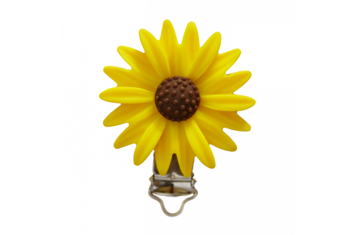 Blomster Silicone Clips 0918 Gul