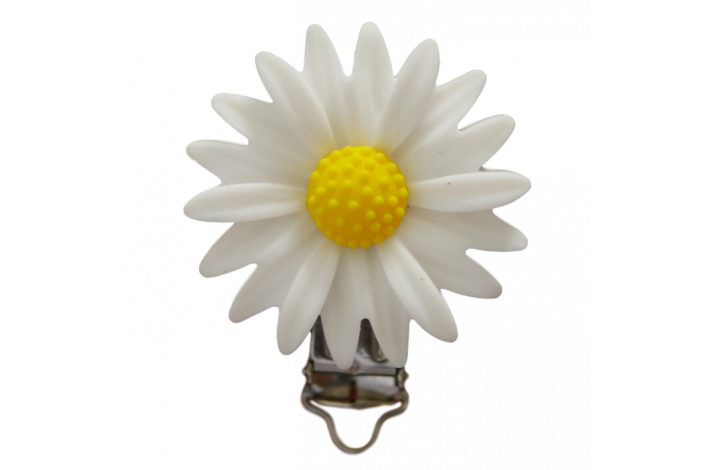 Blomster Silicone Clips 1110 Hvid