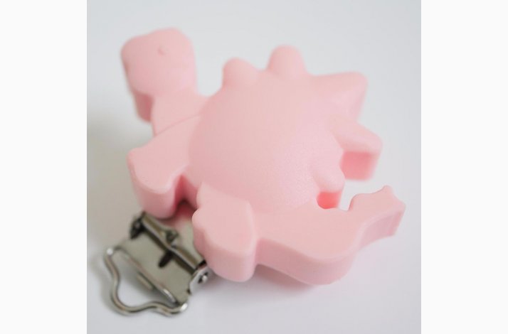 Dinousaur Silicone Clips 0714 Rosa