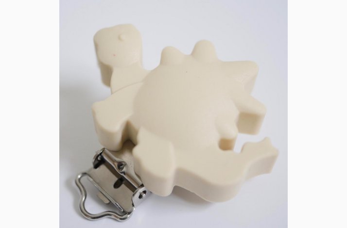 Dinousaur Silicone Clips 0930 R Hvid