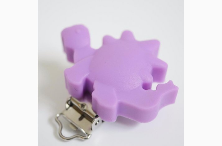 Dinousaur Silicone Clips 0522 Lilla
