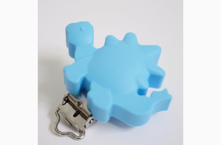 Dinousaur Silicone Clips 0418 Himmelbl