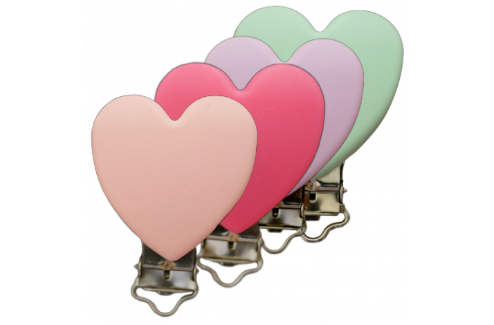 Hjerte Silicone Clips