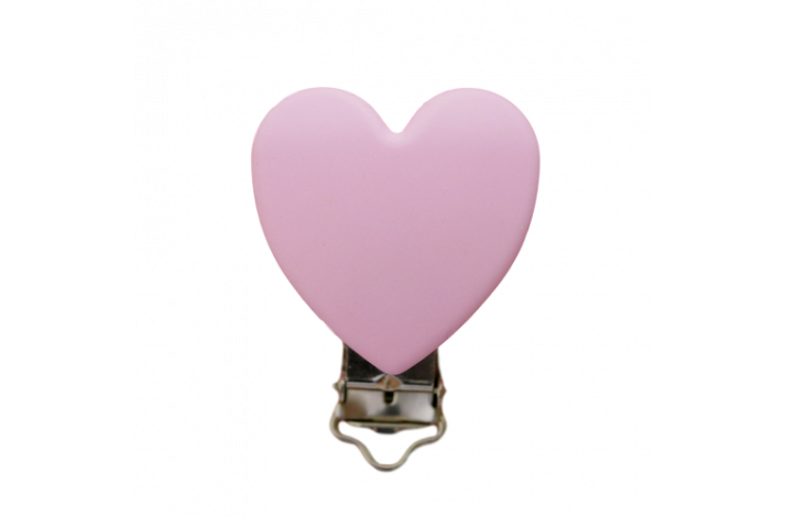 Hjerte Silicone Clips 0624 Baby Lyserd