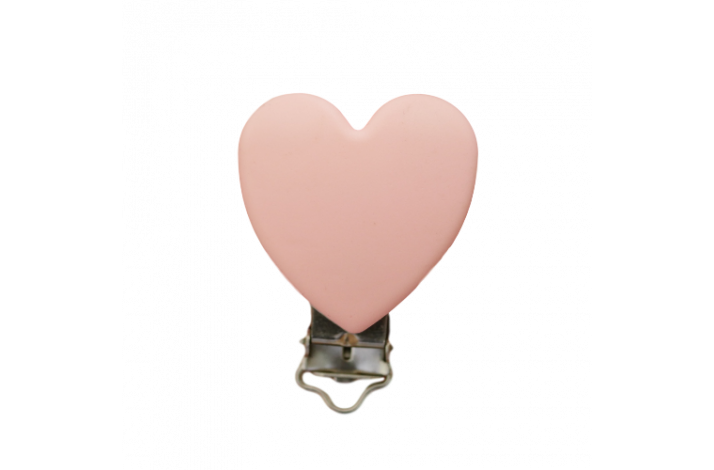 Hjerte Silicone Clips 0714 Rosa