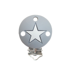 Rund med Stjerne Silikone Clips