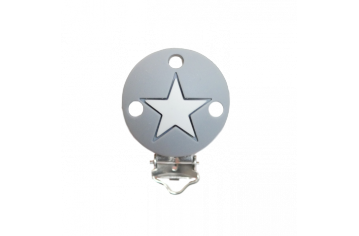 Rund med Stjerne Silikone Clips 0012 Gr