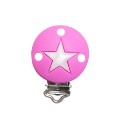 Rund med Stjerne Silikone Clips