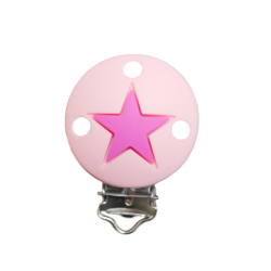 Rund med Stjerne Silikone Clips